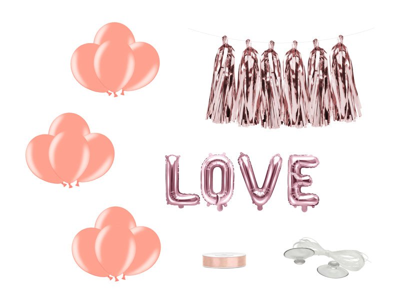 Auto Deko-Set LOVE - Wedding-Secrets