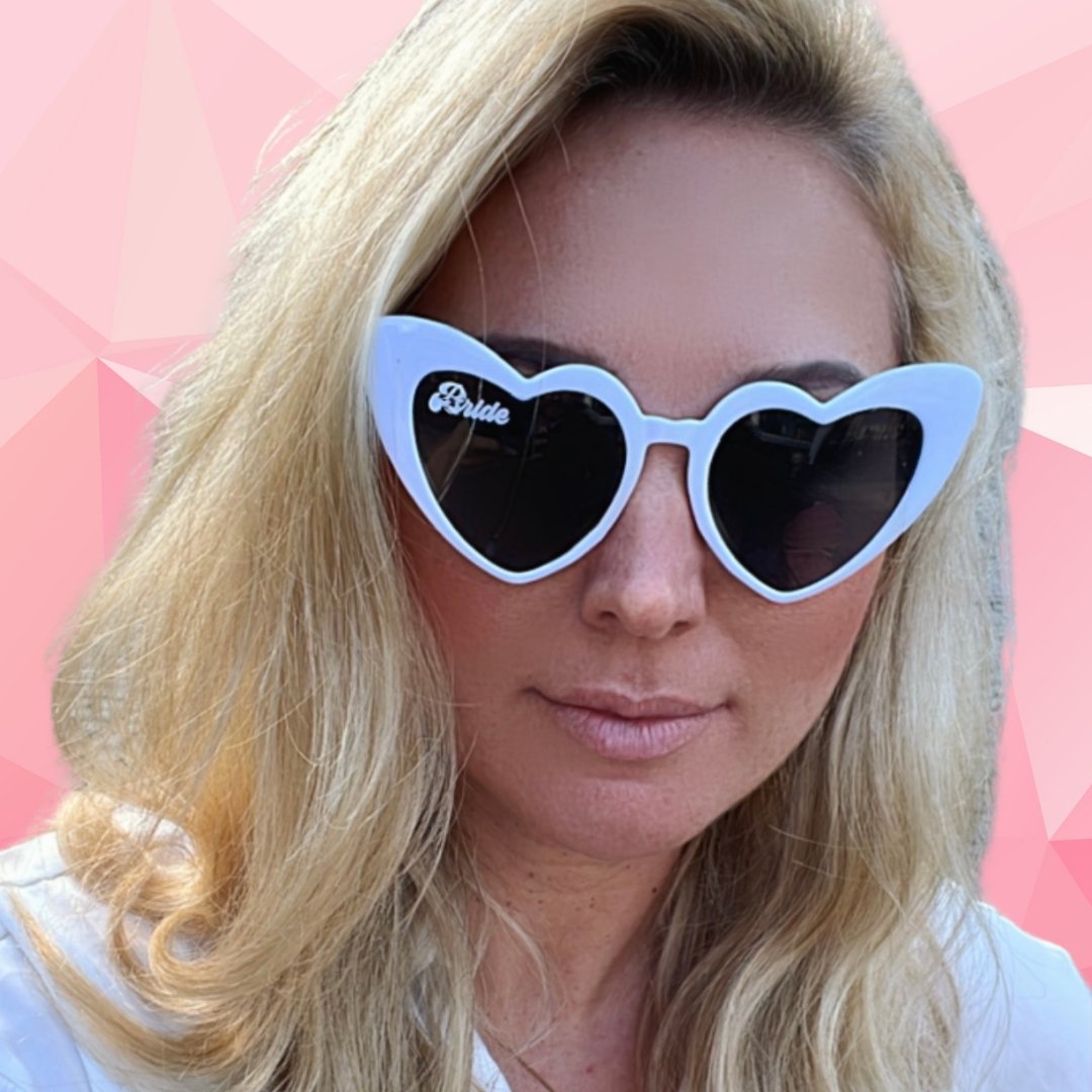 HERZ Sonnenbrille ♡ JGA Sonnenbrillen - Wedding-Secrets