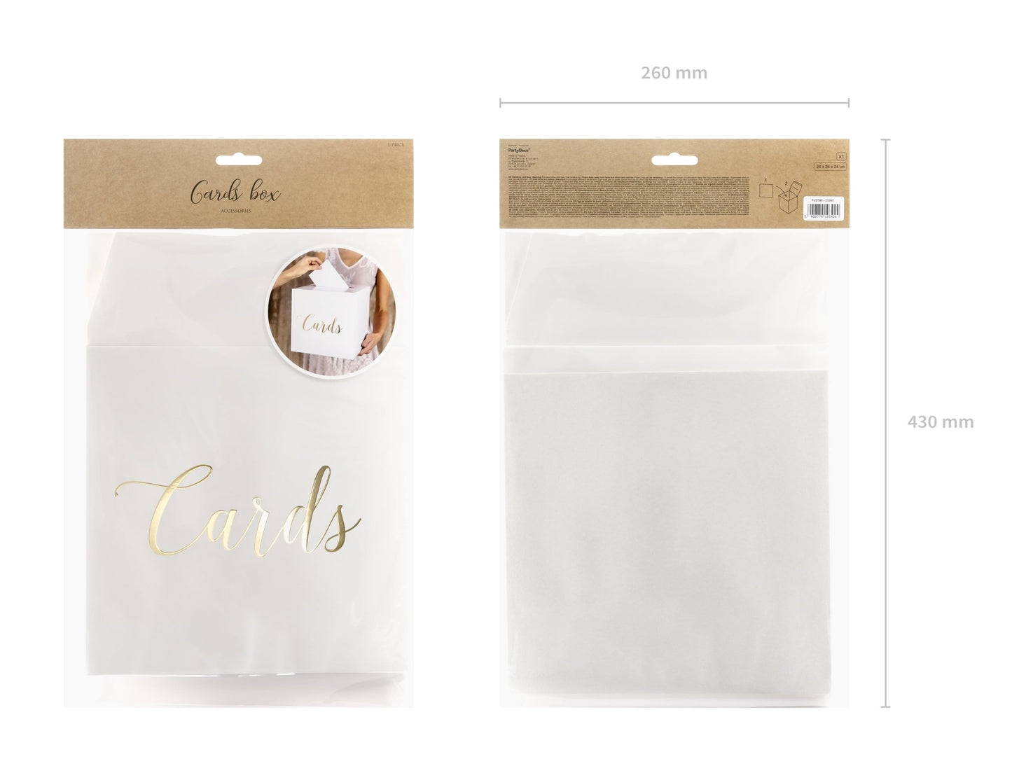 Kartenbox mit goldenem Metallic-Effekt - Wedding-Secrets