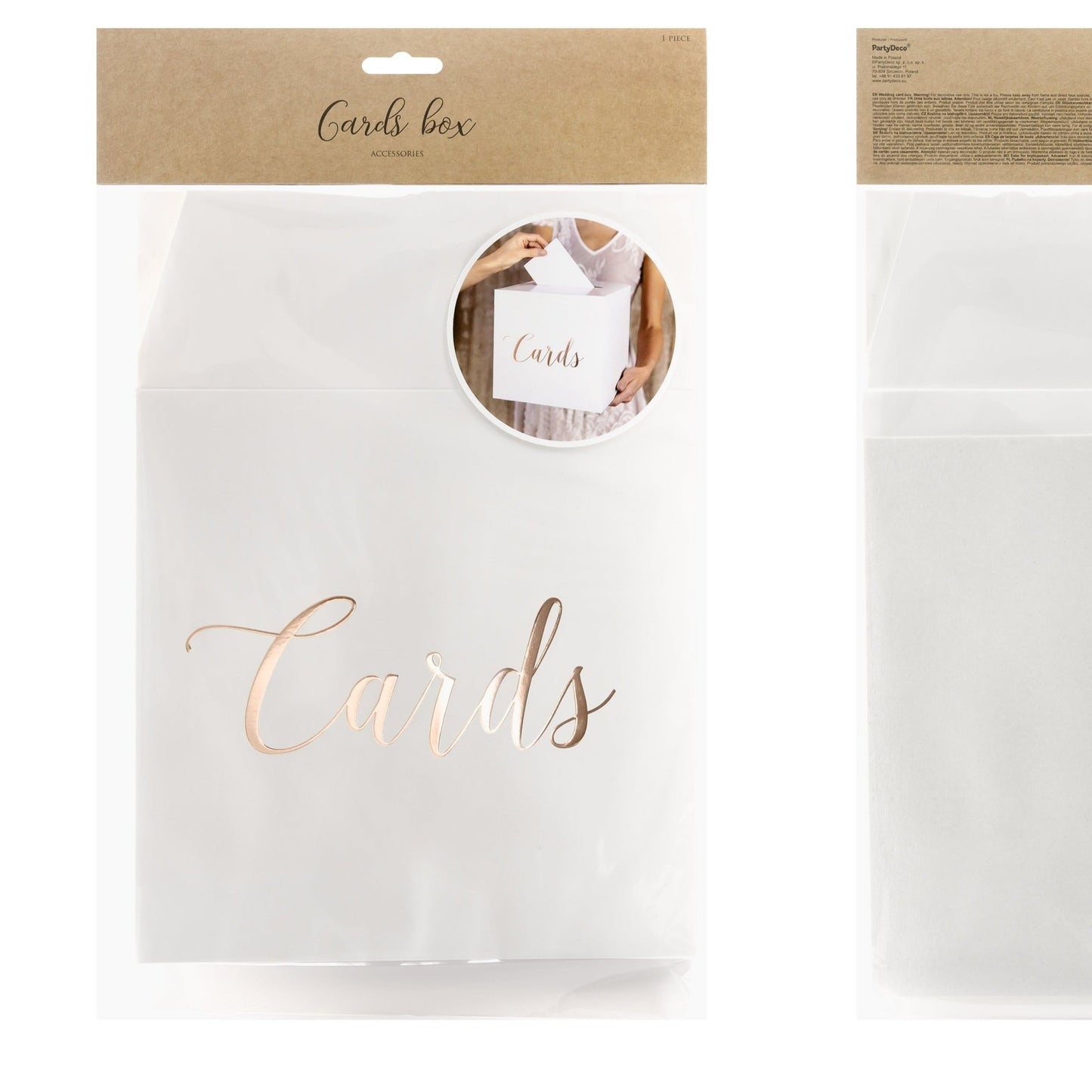 Kartenbox mit roségoldenem Metallic-Effekt - Wedding-Secrets