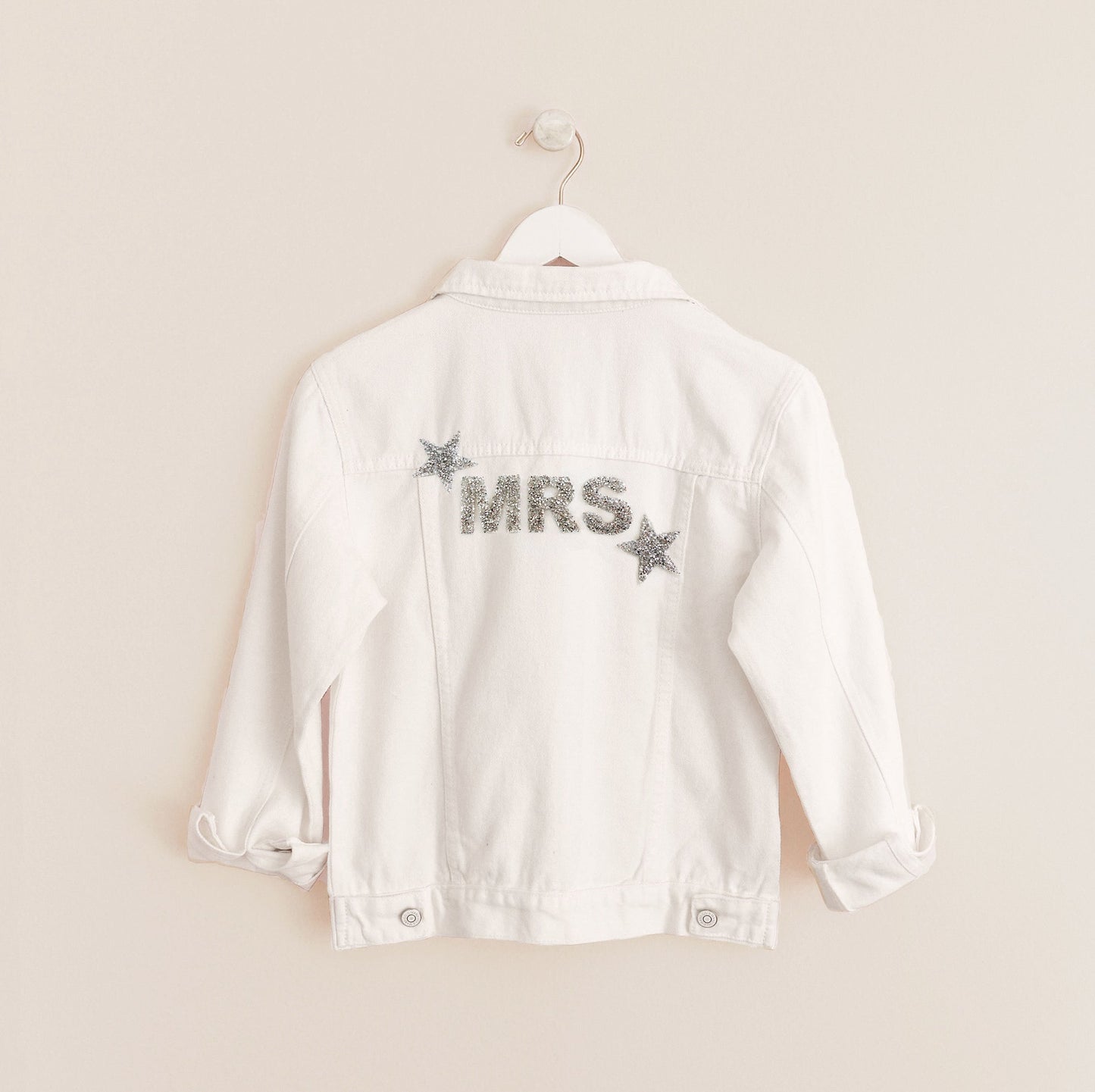 MRS. Sparkle Jeansjacke (personalisiert) - Wedding-Secrets