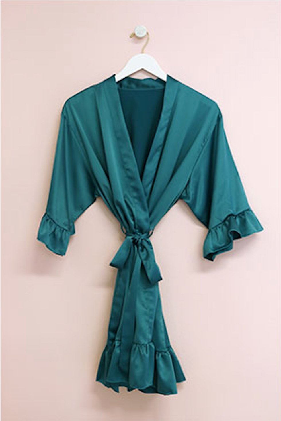 Personalisierter SATIN Morgenmantel ♡ Kimono Hochzeit - Wedding-Secrets