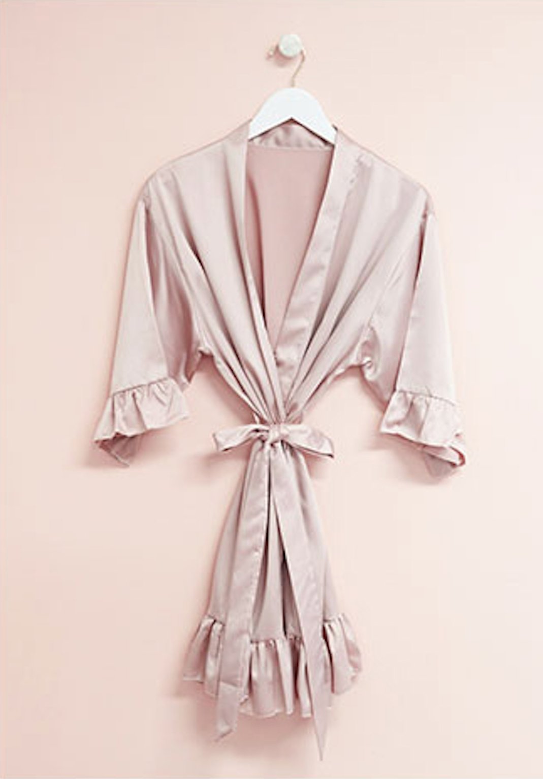 Personalisierter SATIN Morgenmantel ♡ Kimono Hochzeit - Wedding-Secrets