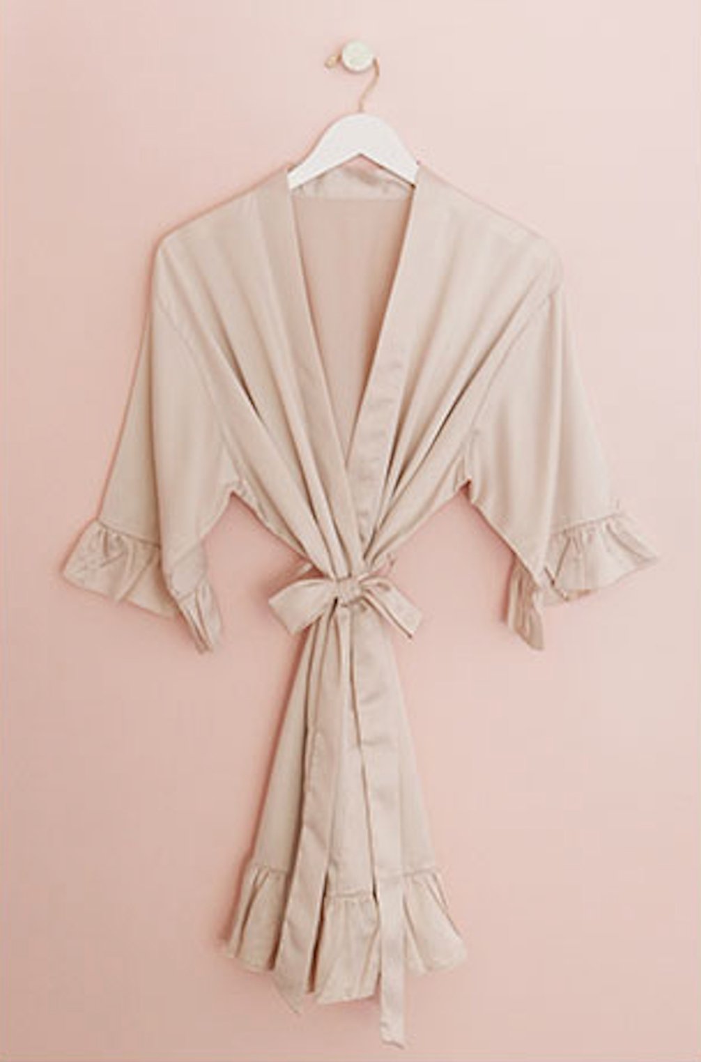 Personalisierter SATIN Morgenmantel ♡ Kimono Hochzeit - Wedding-Secrets