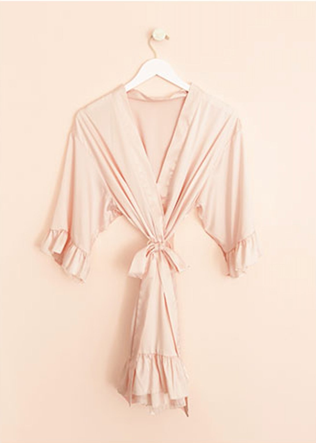 Personalisierter SATIN Morgenmantel ♡ Kimono Hochzeit - Wedding-Secrets