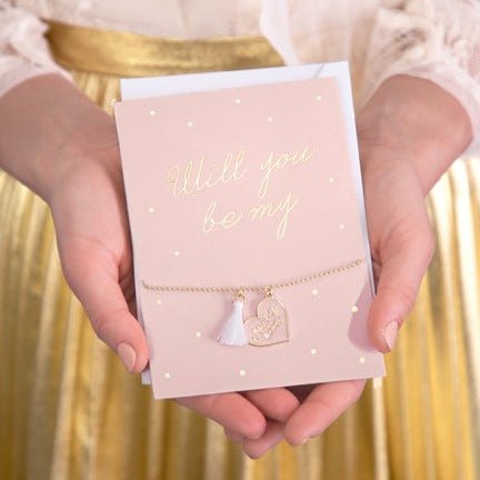 Armband-Karte Will you be my Maid of honor ♡ Willst Du meine Trauzeugin sein? - Wedding-Secrets