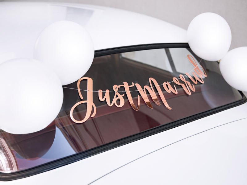 Autoschmuck JUST MARRIED ♡ - Wedding-Secrets