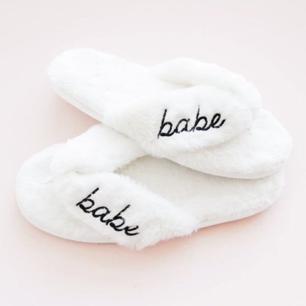 BABE KUSCHEL FLIP-FLOPS ♡ JGA Geschenk - Wedding-Secrets