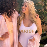 Badeanzug BRIDE / WIFEY / BABE ♡ JGA Badeanzüge ♡ Geschenk Brautjungfern - Wedding-Secrets