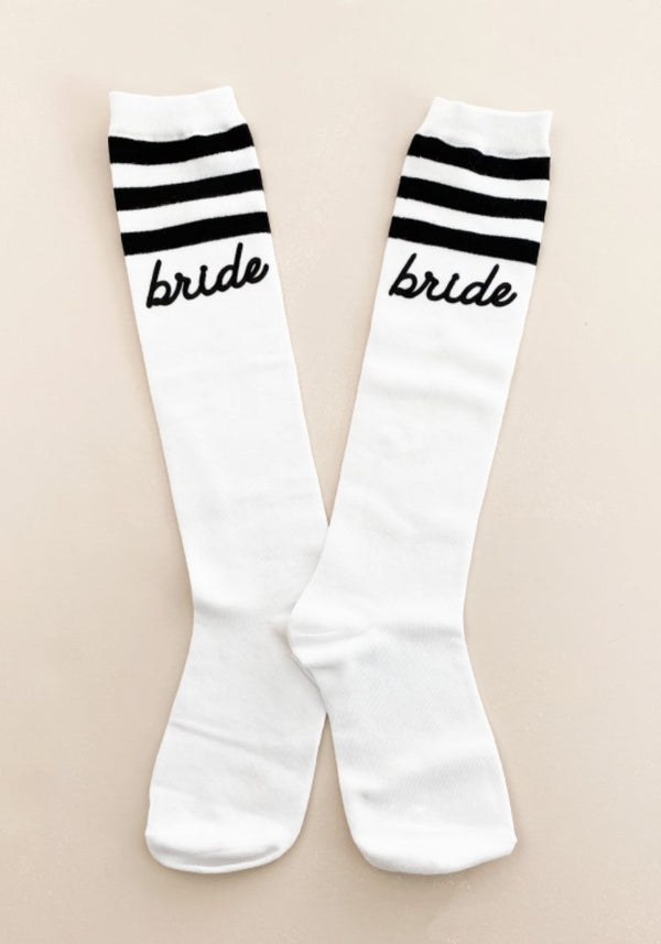 BRIDE / BABE Kniestrümpfe ♡ Socken JGA Geschenk - Wedding-Secrets