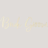 BRIDE & GROOM Stuhlschilder aus Naturholz - Wedding-Secrets