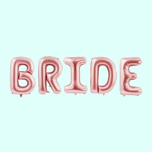 BRIDE JGA Deko Folienballon-Set - Wedding-Secrets