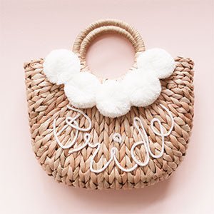 Bride Korbtasche ♡ JGA Tasche ♡ Geschenk für die Braut - Wedding-Secrets