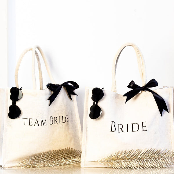 BRIDE & TEAM BRIDE ♡ Strandtasche - Wedding-Secrets