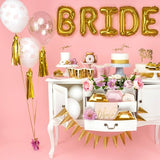 Bride to be Ballons transparent gold ♡ 6 Stk. Ø 30cm - Wedding-Secrets