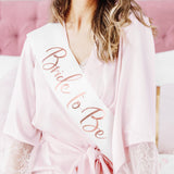 BRIDE TO BE Schärpe weiß - Wedding-Secrets