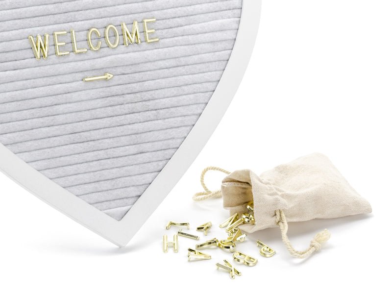 Buchstabentafel HERZ - Wedding-Secrets