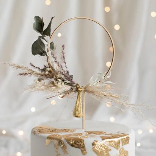 Cake-Topper CIRCLE aus Holz "zum selbst gestalten" - Wedding-Secrets