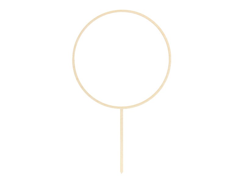 Cake-Topper CIRCLE aus Holz "zum selbst gestalten" - Wedding-Secrets