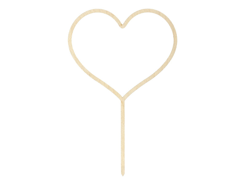 Cake-Topper HERZ aus Holz "zum selbst gestalten" - Wedding-Secrets