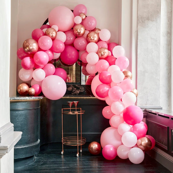 DIY Ballongirlande pink-rosa-roségold (200 Ballons) - Wedding-Secrets