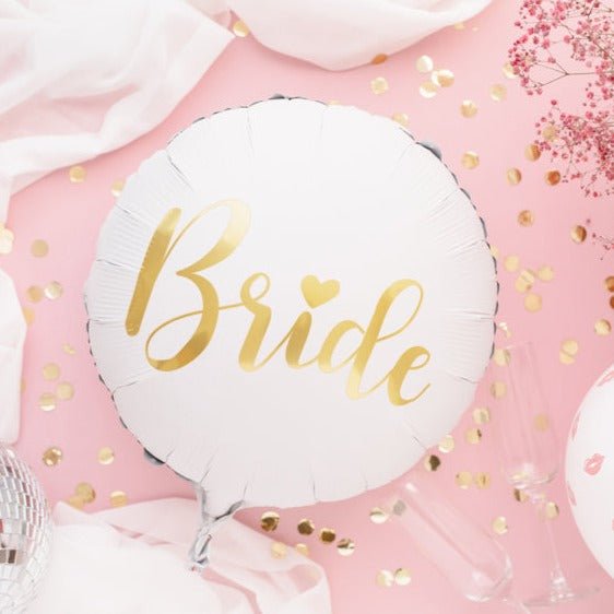 Folienballon BRIDE, weiß - Wedding-Secrets