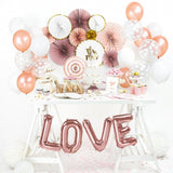 Folienballon Love in roségold JGA Deko - Wedding-Secrets