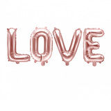 Folienballon Love in roségold JGA Deko - Wedding-Secrets