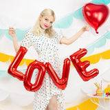 Folienballon-Set LOVE silber - Wedding-Secrets