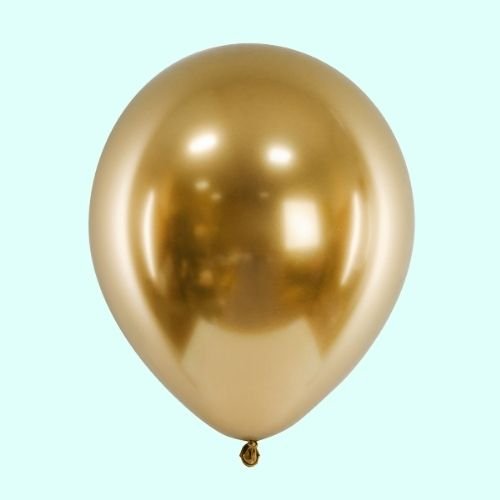 Glossy Luftballons gold (50 Stk.) - Wedding-Secrets