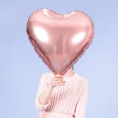 HERZ Folienballon roségold (Ø 61 cm) - Wedding-Secrets