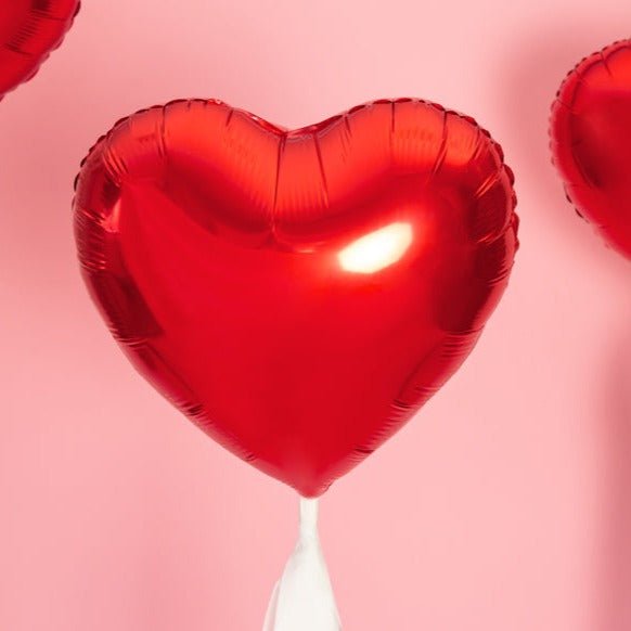 HERZ Folienballon rot (Ø 45 cm) - Wedding-Secrets