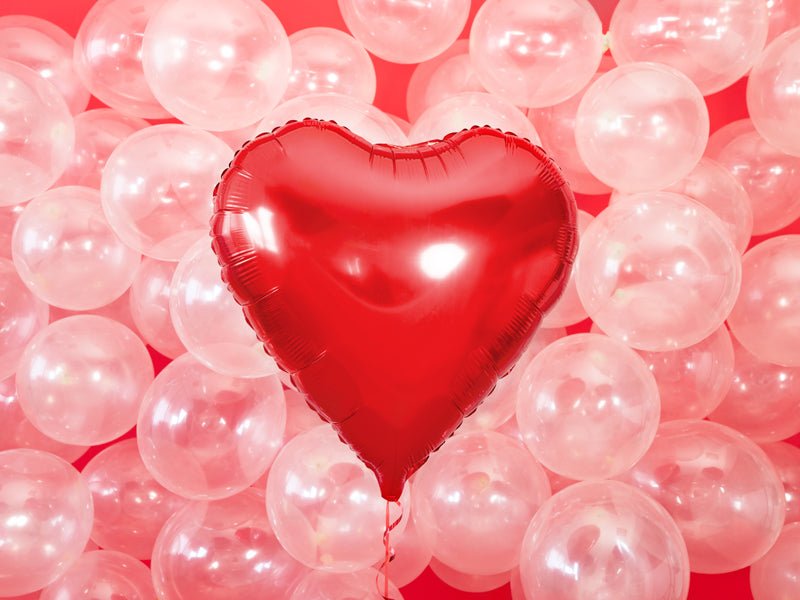 HERZ Folienballon rot (Ø 61 cm) - Wedding-Secrets