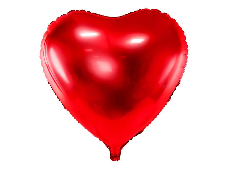 HERZ Folienballon rot (Ø 61 cm) - Wedding-Secrets