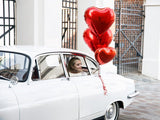 HERZ Folienballon rot (Ø 61 cm) - Wedding-Secrets