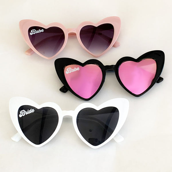 HERZ Sonnenbrille ♡ JGA Sonnenbrillen - Wedding-Secrets
