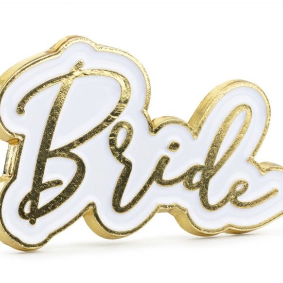 JGA Anstecker Pin Bride - Wedding-Secrets