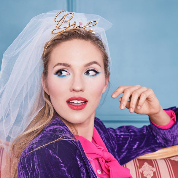 JGA BRIDE Haarreif mit Tüllschleier - Wedding-Secrets