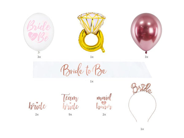 JGA Bride To Be Accessoire-Set (23 Teile) - Wedding-Secrets