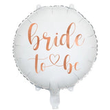 JGA Folienballon Bride to be, weiß - Wedding-Secrets