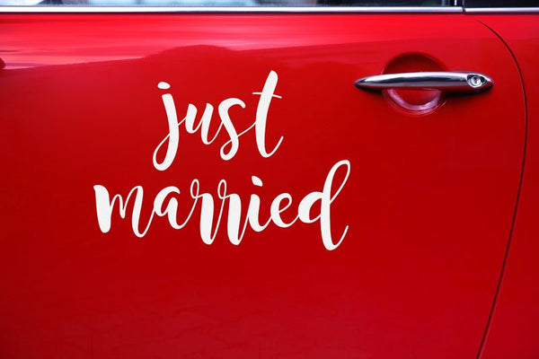 JUST MARRIED STICKER ♡ - Wedding-Secrets