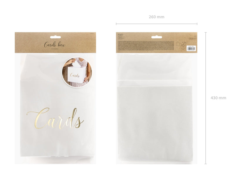 Kartenbox mit goldenem Metallic-Effekt - Wedding-Secrets