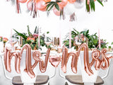 Mr. ♡ Mrs. Folienballon roségold - Wedding-Secrets