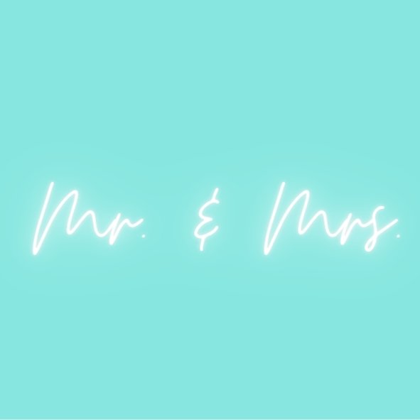 Mr. & Mrs. Neonschild - Wedding-Secrets