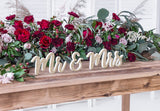 Mr. & Mrs. Schriftzug GOLDEN GLITTER - Wedding-Secrets