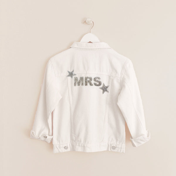 MRS. Sparkle Jeansjacke (personalisiert) - Wedding-Secrets