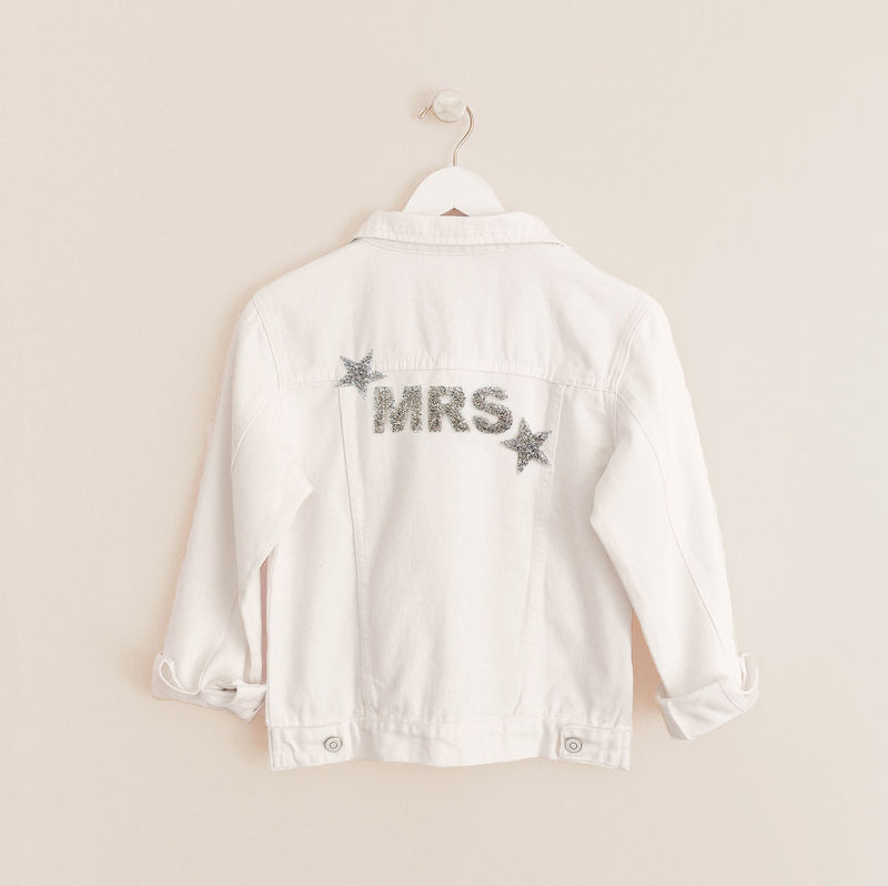 MRS. Sparkle Jeansjacke (personalisiert) - Wedding-Secrets