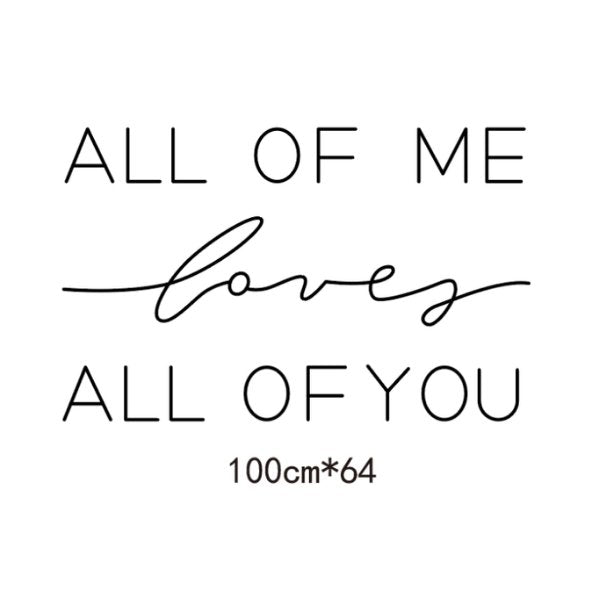 Neonschild "All of me loves all of you" - Wedding-Secrets