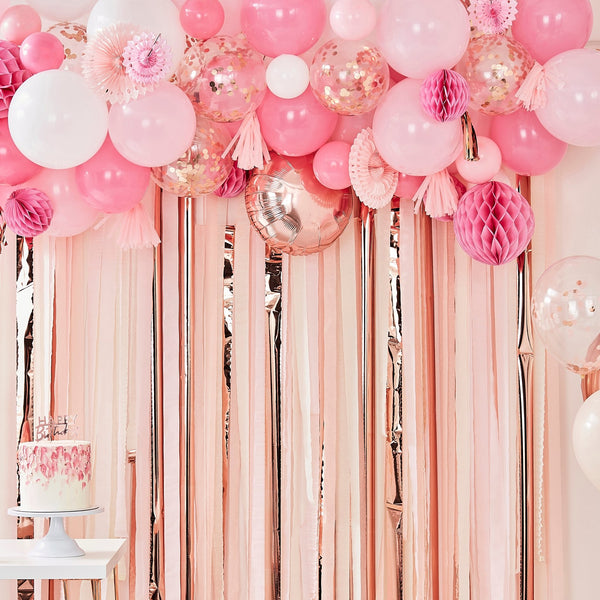 Party Backdrop ♡ blush & peach - Wedding-Secrets