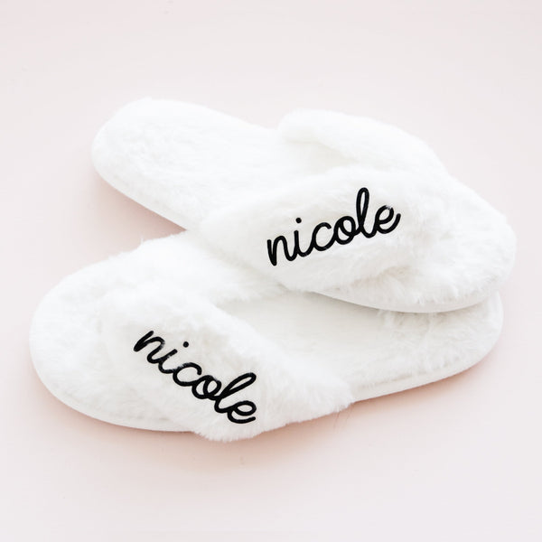 PERSONALISIERTE KUSCHEL FLIP-FLOPS ♡ JGA Geschenk - Wedding-Secrets